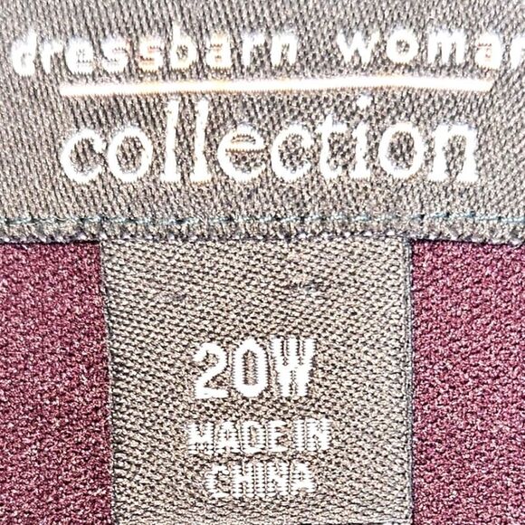 DRESS BARN WOMENS COLLECTION Plus Size Deep Purple Ruffle Tired Dress SIZE 20 - Picture 8 of 12